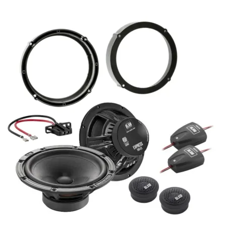 Vista general del Kit de instalación altavoces  Blam Audio 165ES vías separadas para Volkswagen, Seat y Skoda