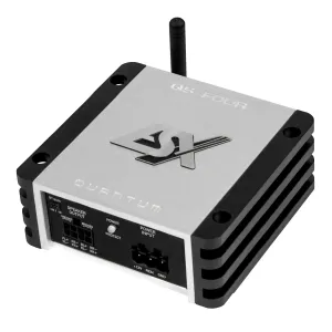 Vista del amplificador compacto ESX Quantum QS-FOUR-BT