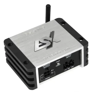Vista lateral del amplificador compacto ESX Quantum QS-TWO-BT