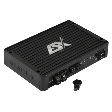 Vista general del amplificador ESX Signum SE1500.1 y su controlador incluido