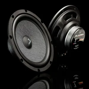 Vista general de los woofers del kit de vías separadas Gladen Gamma 200.2