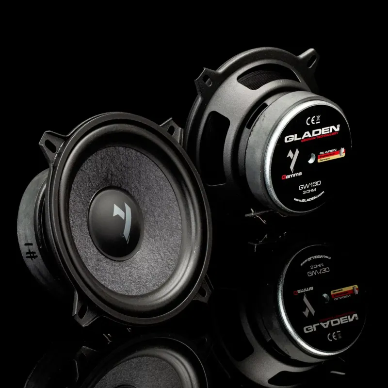 Woofer de 130mm incluido en el kit Gladen Gamma 130.2