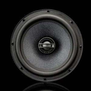 Vista frontal de los altavoces coaxiales Gladen Gamma 165-X