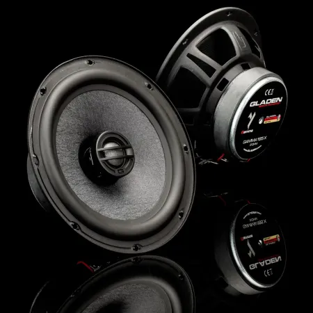 Vista general de los altavoces coaxiales Gladen Gamma 165-X