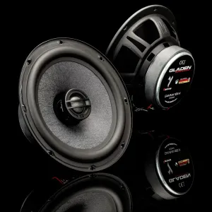 Vista general de los altavoces coaxiales Gladen Gamma 165-X