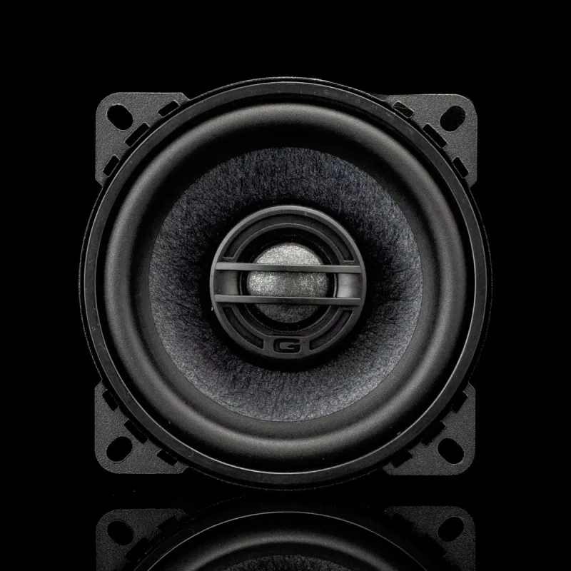 Vista frontal de los alatavoces coaxiales Gladen Gamma 100-X