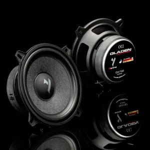 Vista general de los altavoces de medios Gladen Gamma GM80