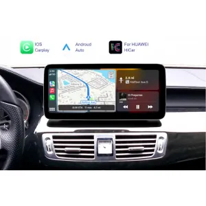 Pantalla linux para mercedes con sistema NTG4.5 mostrando el menú con carplay