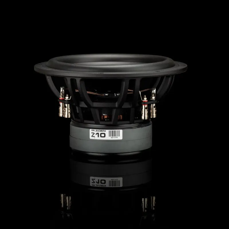 Vista lateral del subwoofer Gladen Zeta 10