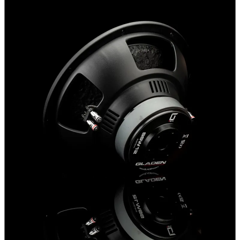 Vista de la parte trasera del subwoofer Gladen Sigma SSW12