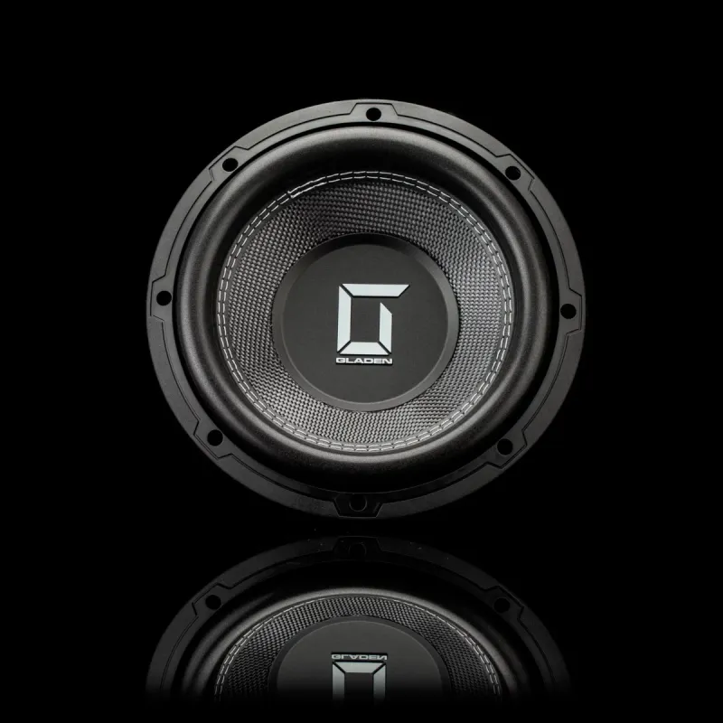 Vista frontal del subwoofer Gladen Sigma SSWX10