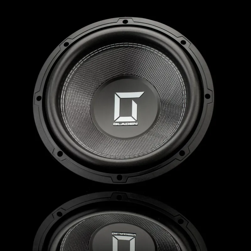 Vista frontal del subwoofer Gladen Sigma SSWX12
