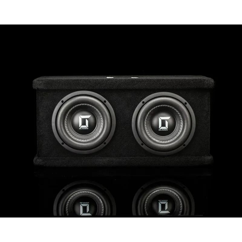 Vista general del subwoofer Gladen Sigma SSW065-Dual