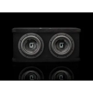 Vista frontal del subwoofer Gladen Sigma SSWX065-Dual