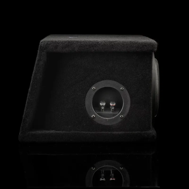 Vista lateral del subwoofer Gladen Sigma SSWX065-Dual