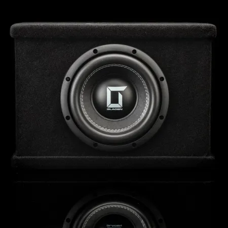 Vista frontal del subwoofer Gladen Sigma SSW08-VB subwoofer