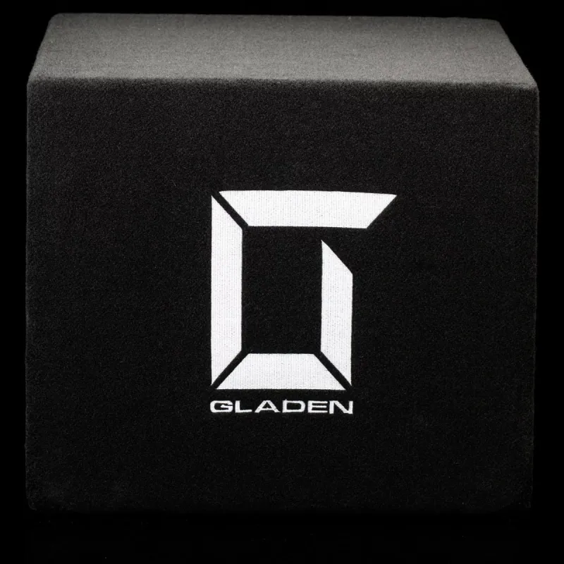 vista de la parte trasera del subwoofer Gladen Sigma SSWX08-VB