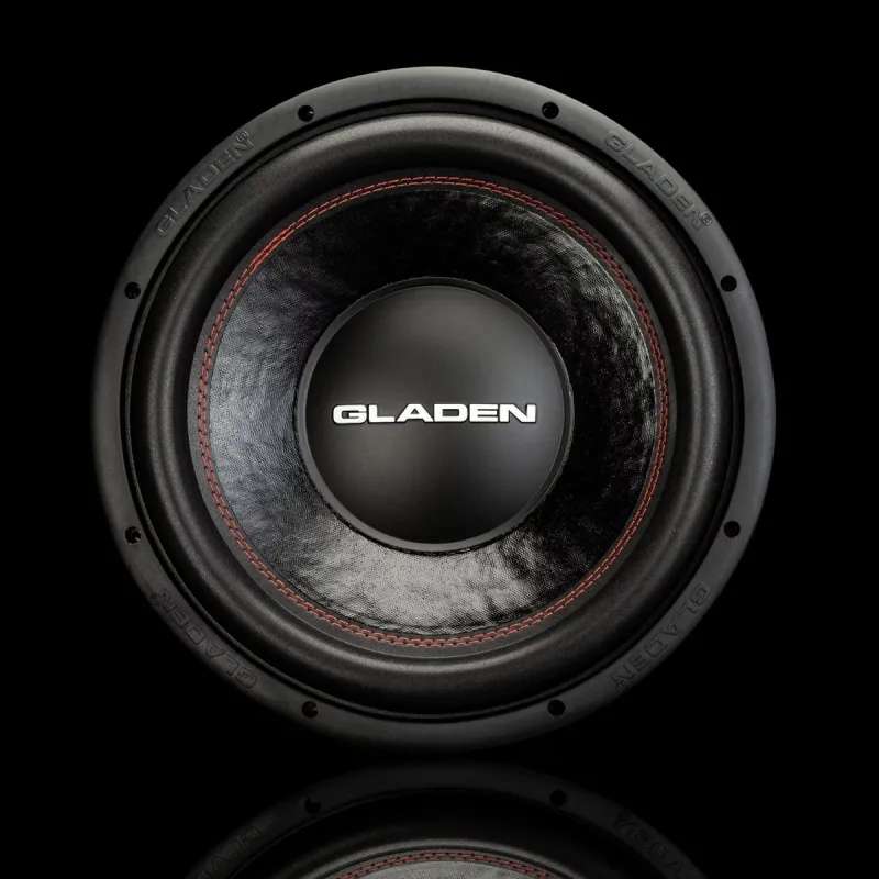 Vista frontal del subwoofer Gladen RS-X 12