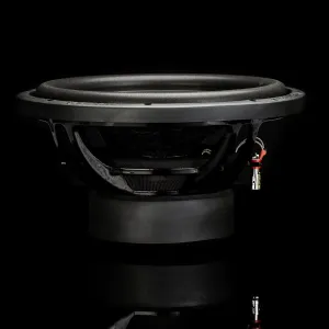 Vista lateral del subwoofer Gladen RS-X 12