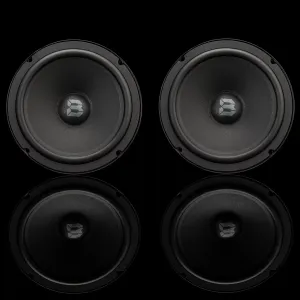 Vista frontal de los woofers incluidos en el kit de altavoces Gladen Beta 165.2