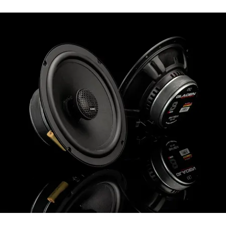 Vista general de los altavoces coaxiales Gladen Beta 165-X