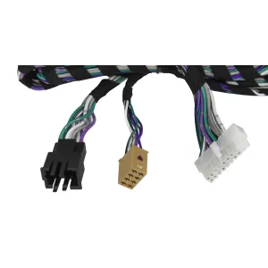 Vista de los conectores del cable Musway MPK-QSC-M adaptador Quadlock a Molex