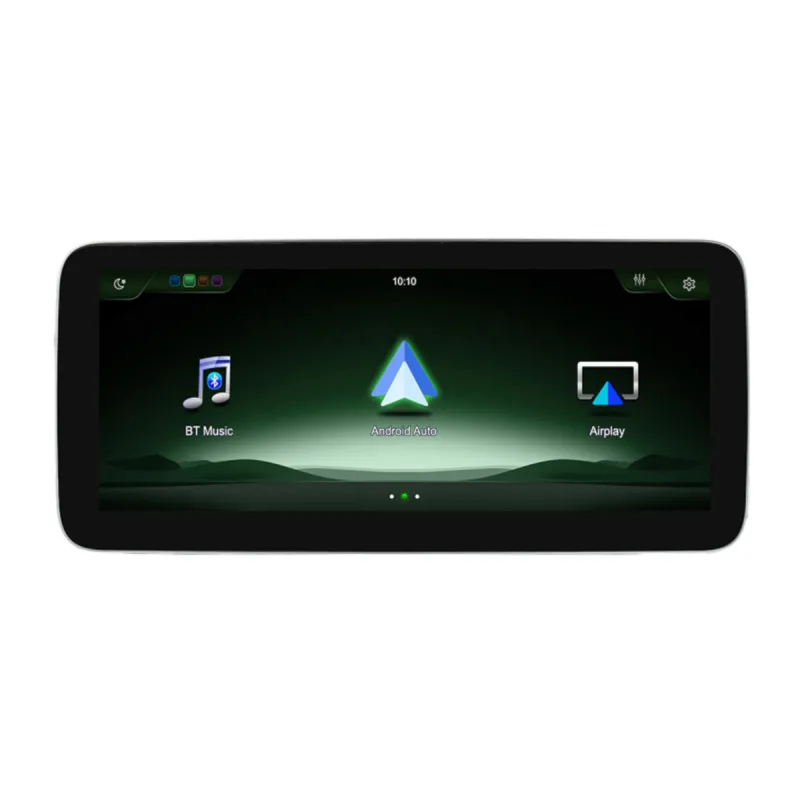 Vista general del menú mostrando la app de navegación del sistema Linux para mercedes