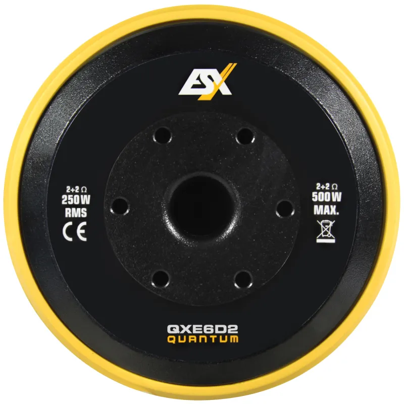 Vista de la parte trasera del subwoofer ESX Quantum QXE6D2