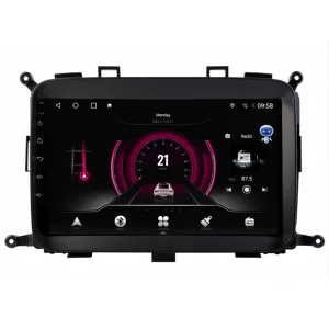 Vista del menú del radio navegador Kia Carens 2013-2018