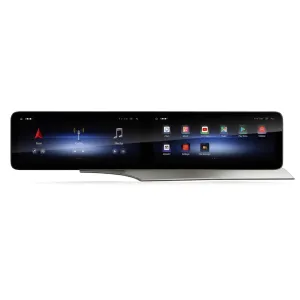 Visión general con el menú abierto de la pantalla doble para Mercedes Clase C W205 y GLC X253