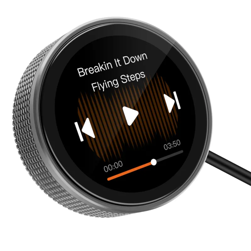 Controlador mostrando la interfaz de control de la música en streaming