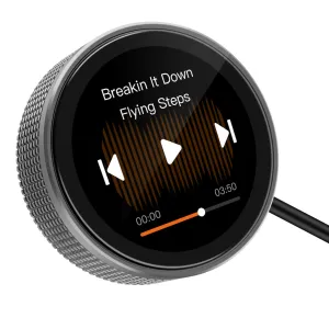 Controlador mostrando la interfaz de control de la música en streaming