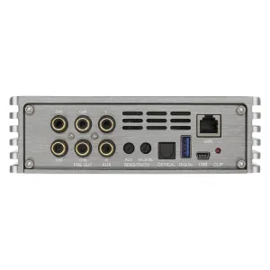 Vista de las entradas de alta y de baja del amplificador con DSP Musway M5-512K