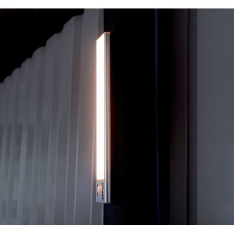 Visión de la luz led instalada de forma vertical