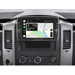 Pantalla mostrando la navegación del Alpine X903D S906, Navegador 9" Mercedes Sprinter (S906), 2013