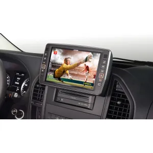 Pantalla mostrando una pantalla de entretenimiento del Alpine X903D S906, Navegador 9" Mercedes Sprinter (S906), 2013