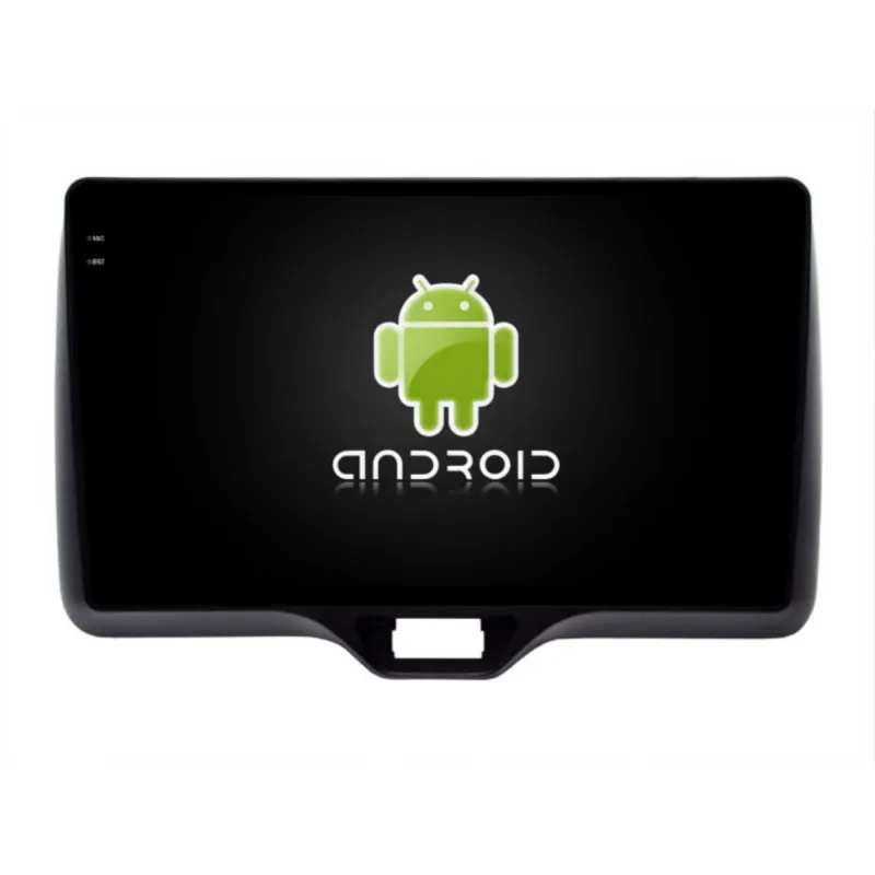 Pantalla Android para Toyota Yaris mostrando el logotipo de Android.