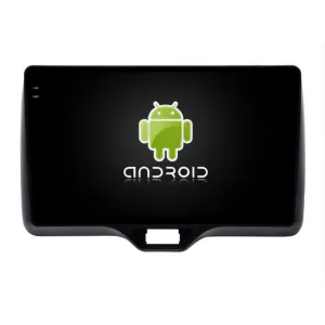 Pantalla Android para Toyota Yaris mostrando el logotipo de Android.