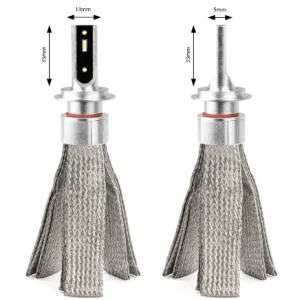Kit de bombillas LED H7 12V/24V con luz blanca 6000K