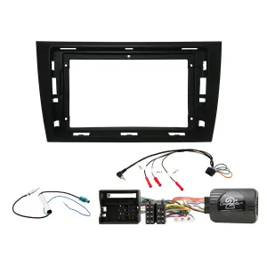 Vista del kit completo para la instalación de una pantalla de 9" para volkswagen golf VI