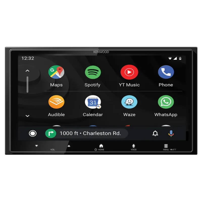 Vista de el menú de aplicaciones de la pantalla Kenwood DMX7525DABS