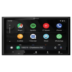 Vista de el menú de aplicaciones de la pantalla Kenwood DMX7525DABS