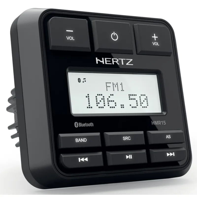 Hertz HMR15, radio marino con pantalla 2.8", USB y Bluetooth