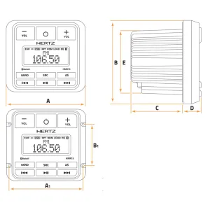 Hertz HMR15 dimensiones