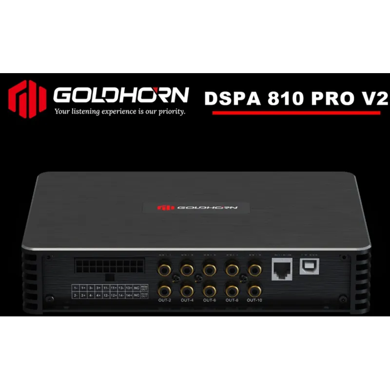 Amplificador DSP Goldhorn DSPA 810 Pro V2.0 con 8 canales