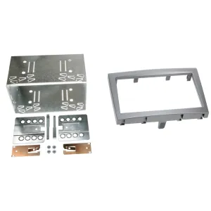 Kit instalación pantalla 2 DIN Porsche 911 Boxster  Cayman, color plata