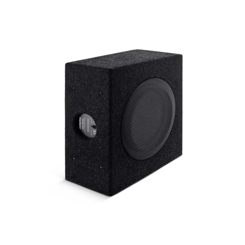 Subwoofer Alpine SPC-W84ACRA2-2 en caja de madera para instalación bajo asiento en Volkswagen Crafter 2
