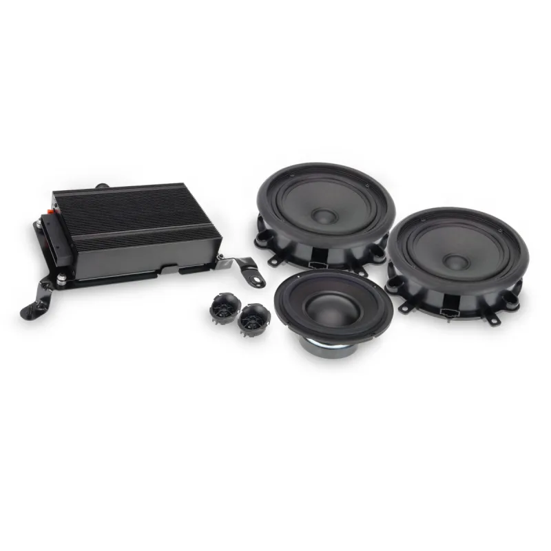 Sistema de sonido Alpine SPC-300A3 para Audi A3, S3 y RS3 con amplificador DSP, altavoces y subwoofer OEM