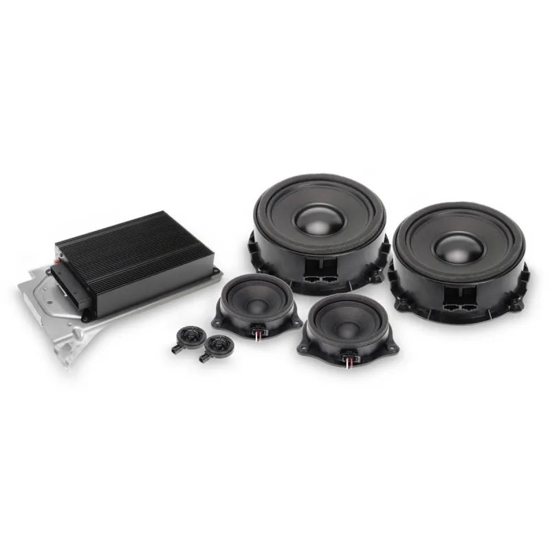 Sistema de sonido Alpine SPC-400TT para Audi TT 8J con amplificador DSP de 8 canales y altavoces delanteros de 3 vías