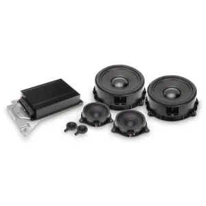 Sistema de sonido Alpine SPC-400TT para Audi TT 8J con amplificador DSP de 8 canales y altavoces delanteros de 3 vías